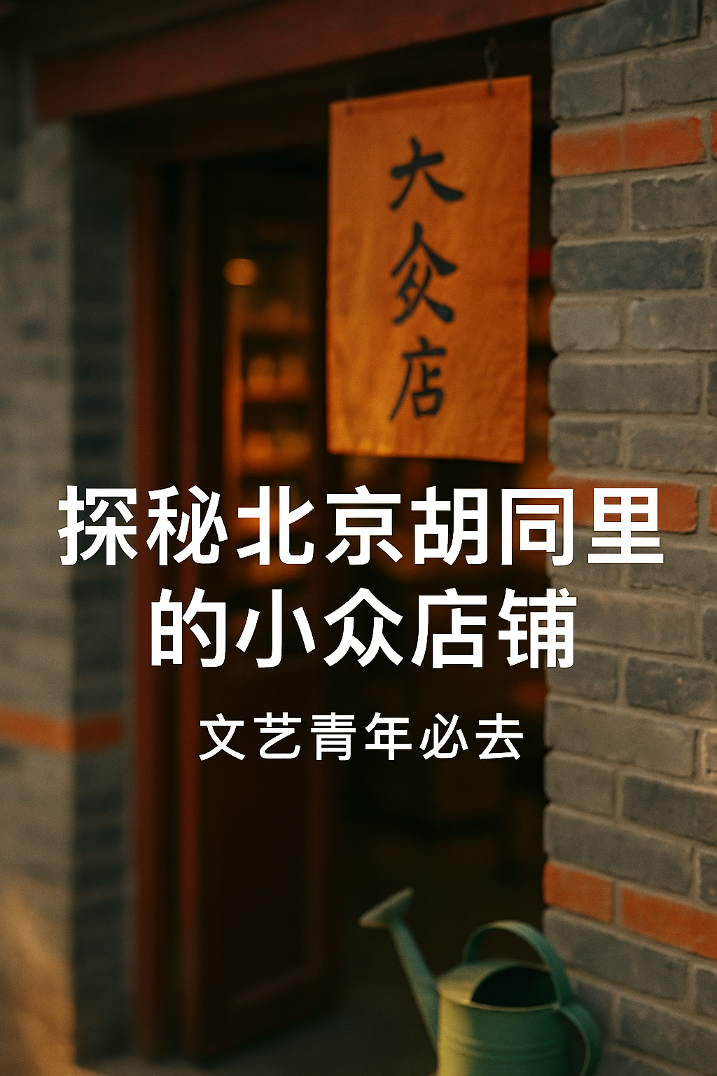 探秘北京胡同里的小众店铺，文艺青年必去